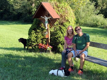 Rast beim Azenberger-Kreuz