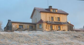 Eisensteinhütte Morgensonne dez09