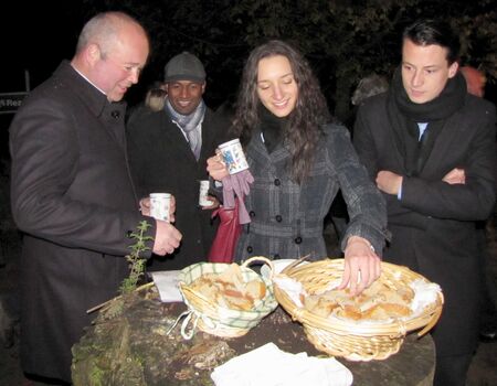 Salz und Brotzeremonie am Abend
