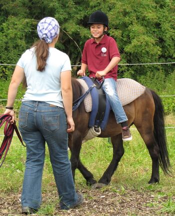Kinder reiten - Plank