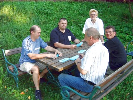 Gruppenarbeit im Grünen