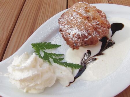 Kürbiskrapferl als Dessert