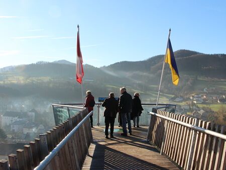 Skywalk in Kirchberg - liegt an der Route