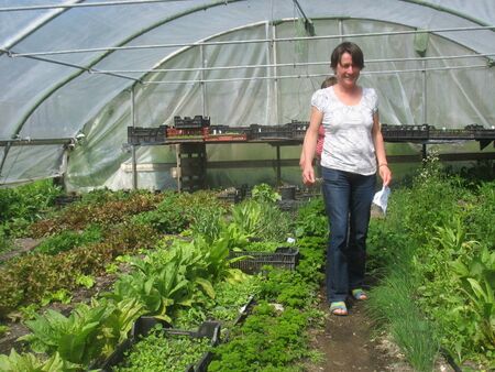 SG-Lisa im Folien-Tunnel