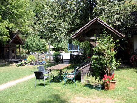 Nostalgiegarten im Sommer