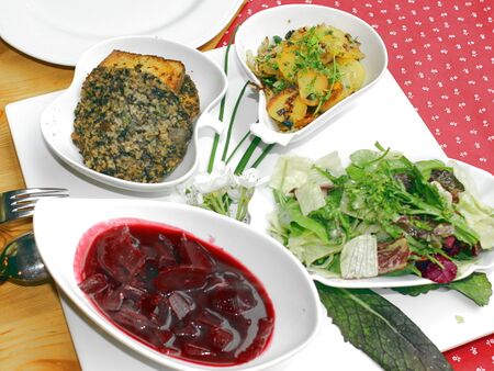 Vegetarische - auf Wunsch auch Vegane Platte