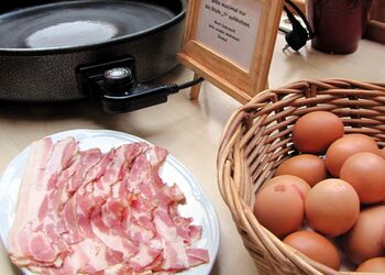 Eierecke beimFrühstücksbuffet
