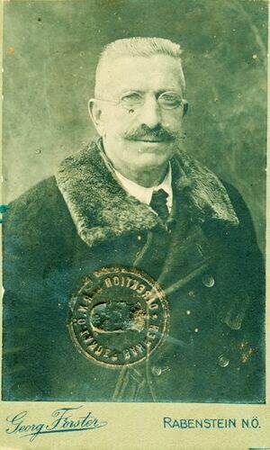 Bild auf Streckenkarte der MZB von 1920 des J. Schnabl