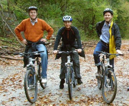 Mountainbiker im Steinschaler Dörfl