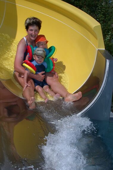Rutsche im Freibad Kirchberg