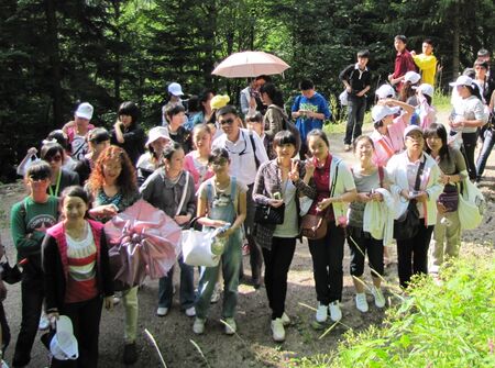 Naturführung etwas anders - chinesische Sänger