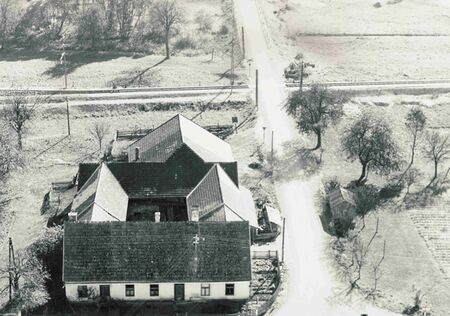 Flugaufnahme Steinschalerhof 1959